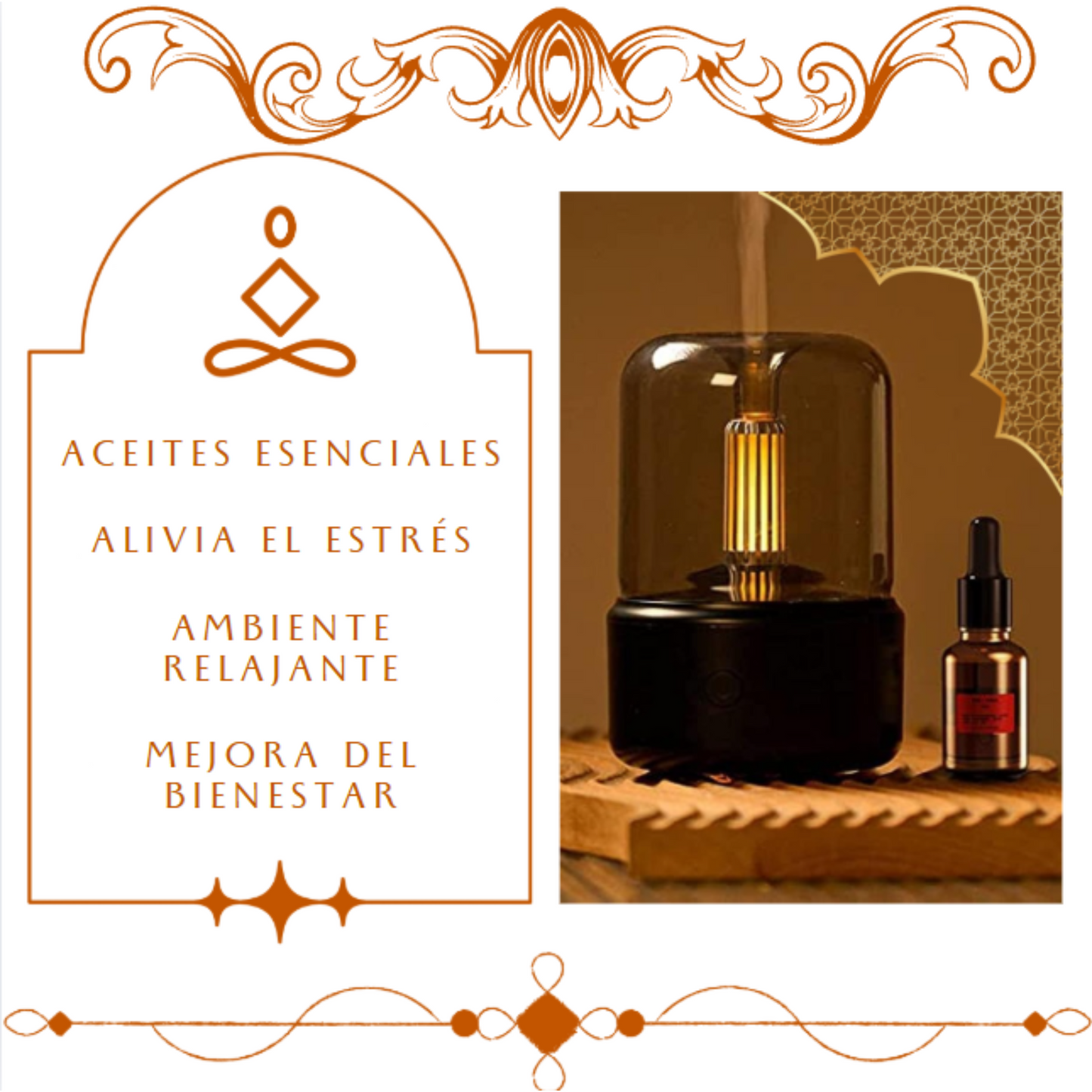 Difusor de Aromaterapia con Luz de Vela