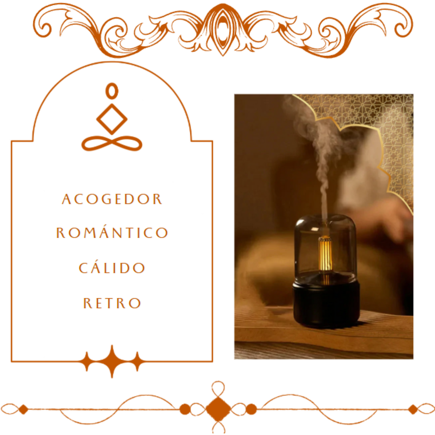 Difusor de Aromaterapia con Luz de Vela